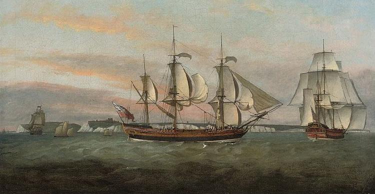 Francis Holman The three-masted merchantman oil painting picture